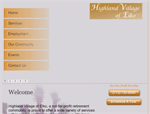 Tablet Screenshot of highlandvillageofelko.com